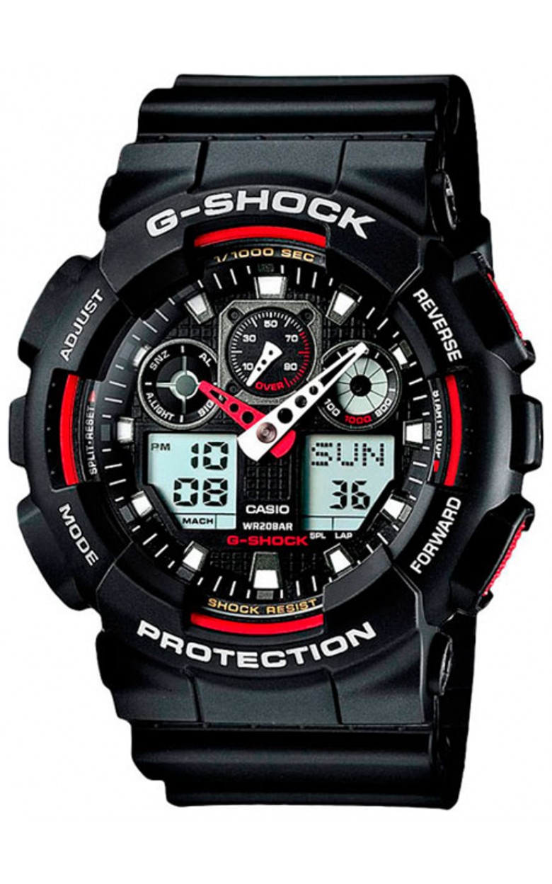 GA-100-1A4  кварцевые наручные часы Casio "G-Shock"  GA-100-1A4