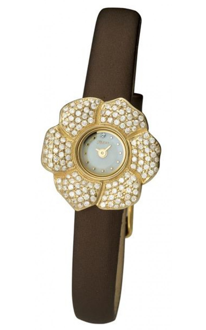99366.301 russian gold Lady's watch кварцевый wrist watches Platinor "амелия"  99366.301