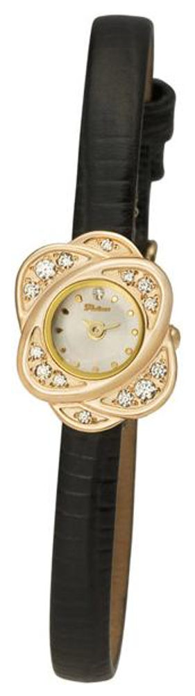44756.201 russian gold кварцевый wrist watches Platinor "регина" for women  44756.201