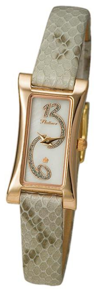 91750.328 russian gold Lady's watch кварцевый wrist watches Platinor "элизабет"  91750.328