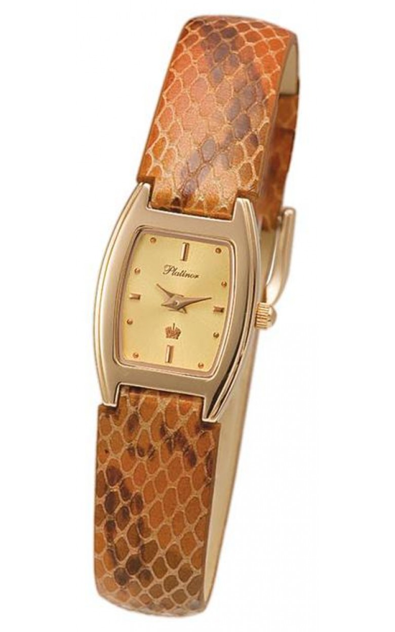 91550.401 russian gold Lady's watch кварцевый wrist watches Platinor "сандра"  91550.401