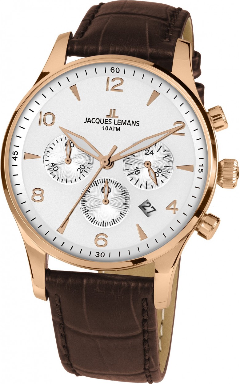 1-1654ZL  кварцевые часы Jacques Lemans "Classic"  1-1654ZL