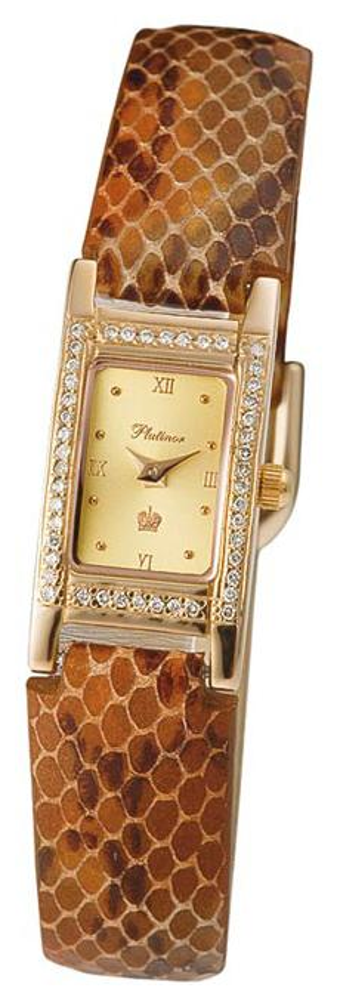 90551-4.416 russian gold кварцевый wrist watches Platinor "мадлен" for women  90551-4.416