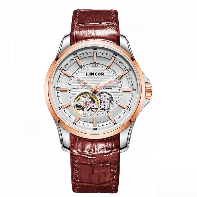 1187S5L5  механические наручные часы Lincor  1187S5L5