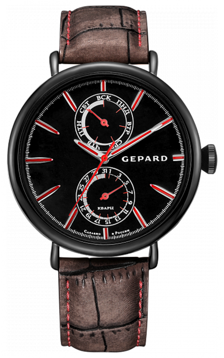 1262B11L2 russian Men's watch кварцевый wrist watches Gepard  1262B11L2