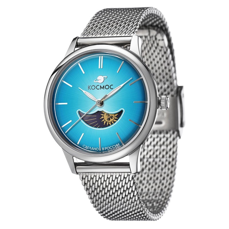 K 617.10.39 russian кварцевый wrist watches космос "солнце и луна" for women  K 617.10.39