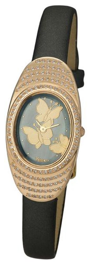 92756.636 russian gold кварцевый wrist watches Platinor "аннабель" for women  92756.636