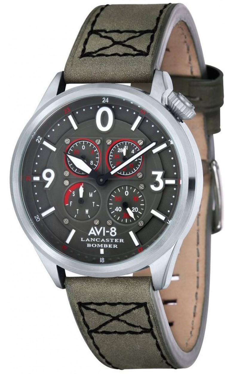 AV-4050-03  кварцевые часы AVI-8 "Lancaster Bomber"  AV-4050-03