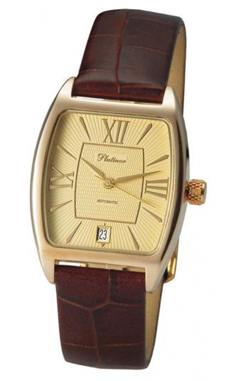 55750.420 russian gold Men's watch кварцевый wrist watches Platinor "днепр"  55750.420