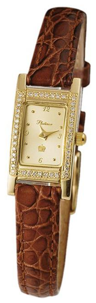 90511-4.406 russian gold кварцевый wrist watches Platinor "мадлен" for women  90511-4.406