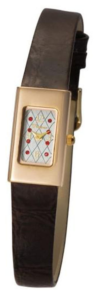 94750.125 russian gold Lady's watch кварцевый wrist watches Platinor "николь"  94750.125