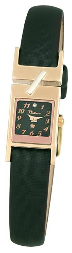 98850.505 russian gold Lady's watch кварцевый wrist watches Platinor "моNika"  98850.505