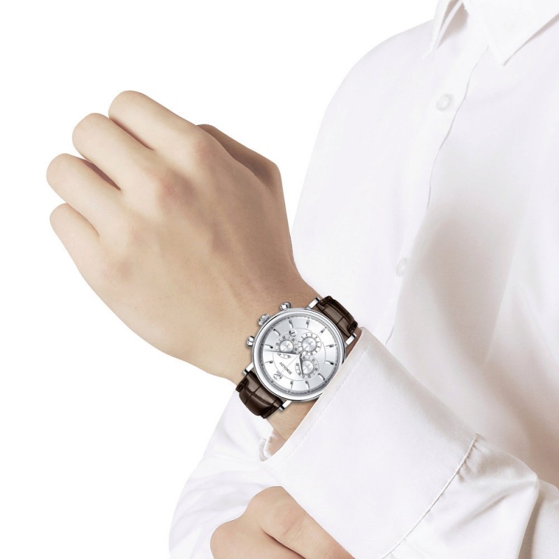 125.30.00.000.03.02.3 russian silver кварцевый wrist watches Sokolov "Motion" for men  125.30.00.000.03.02.3