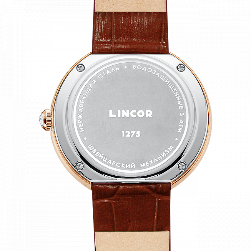 1275S8L2-11 russian Lady's watch кварцевый wrist watches Lincor  1275S8L2-11