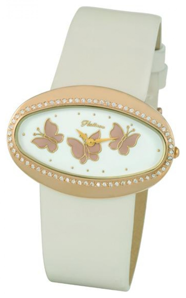 92656.355 russian gold кварцевый wrist watches Platinor "саманта" for women  92656.355