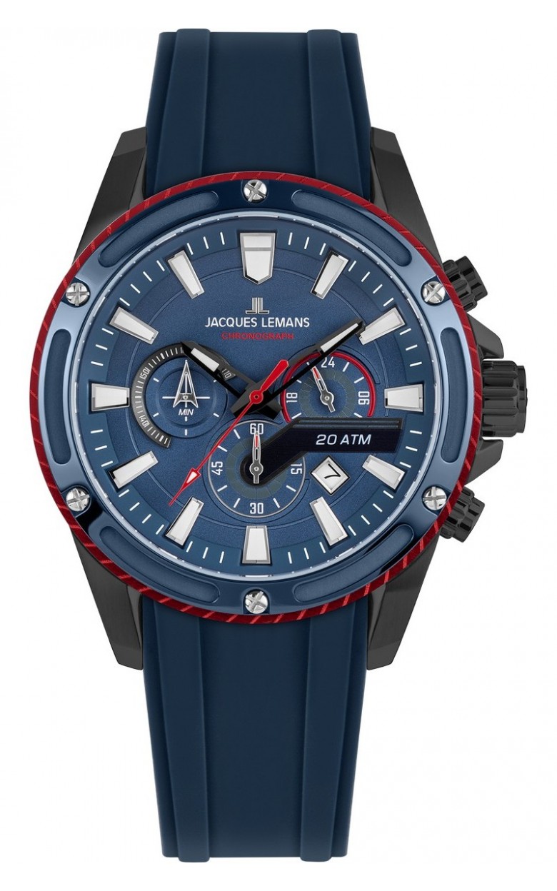 1-2141B  кварцевые наручные часы Jacques Lemans "Sport"  1-2141B