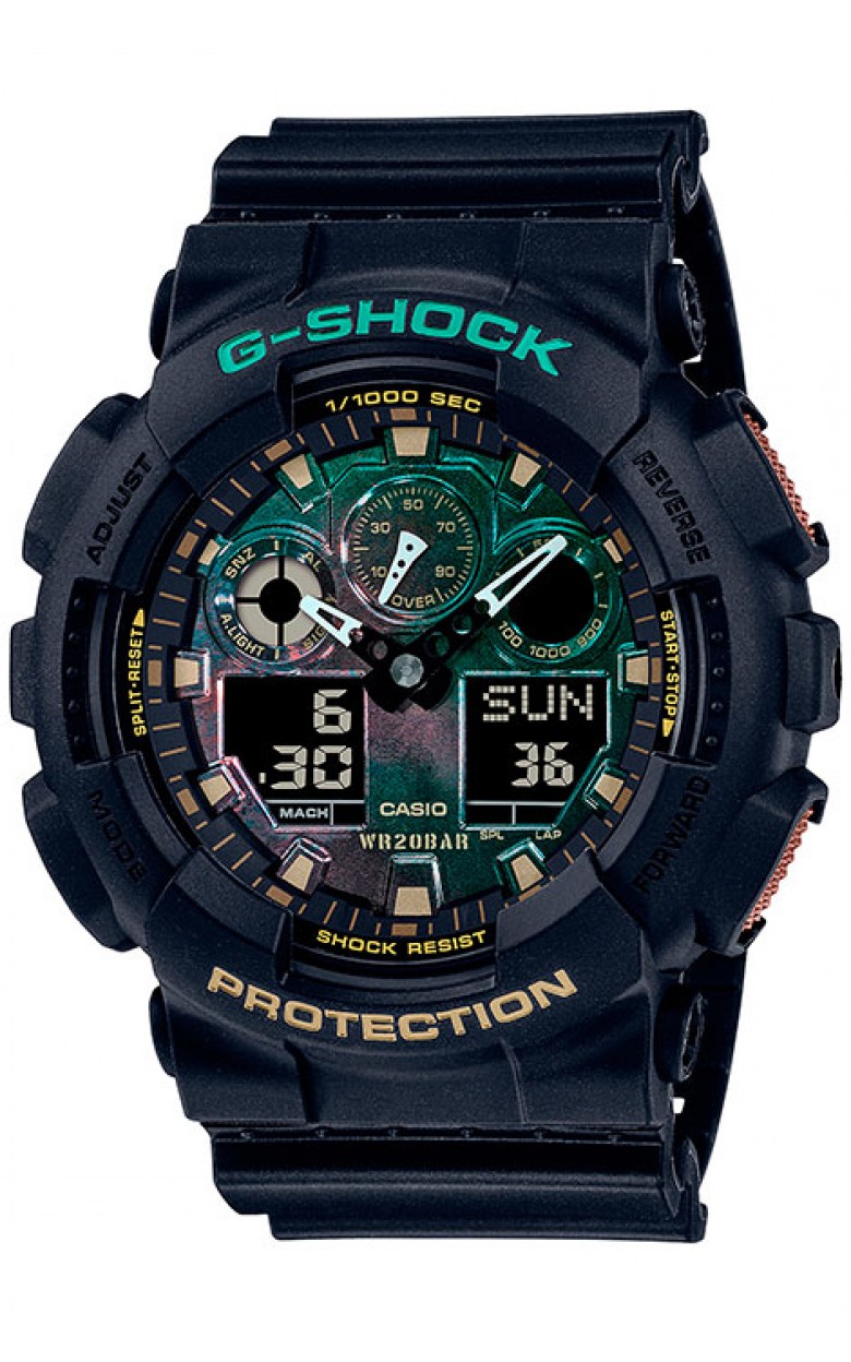 GA-100RC-1A  кварцевые наручные часы Casio "G-Shock"  GA-100RC-1A