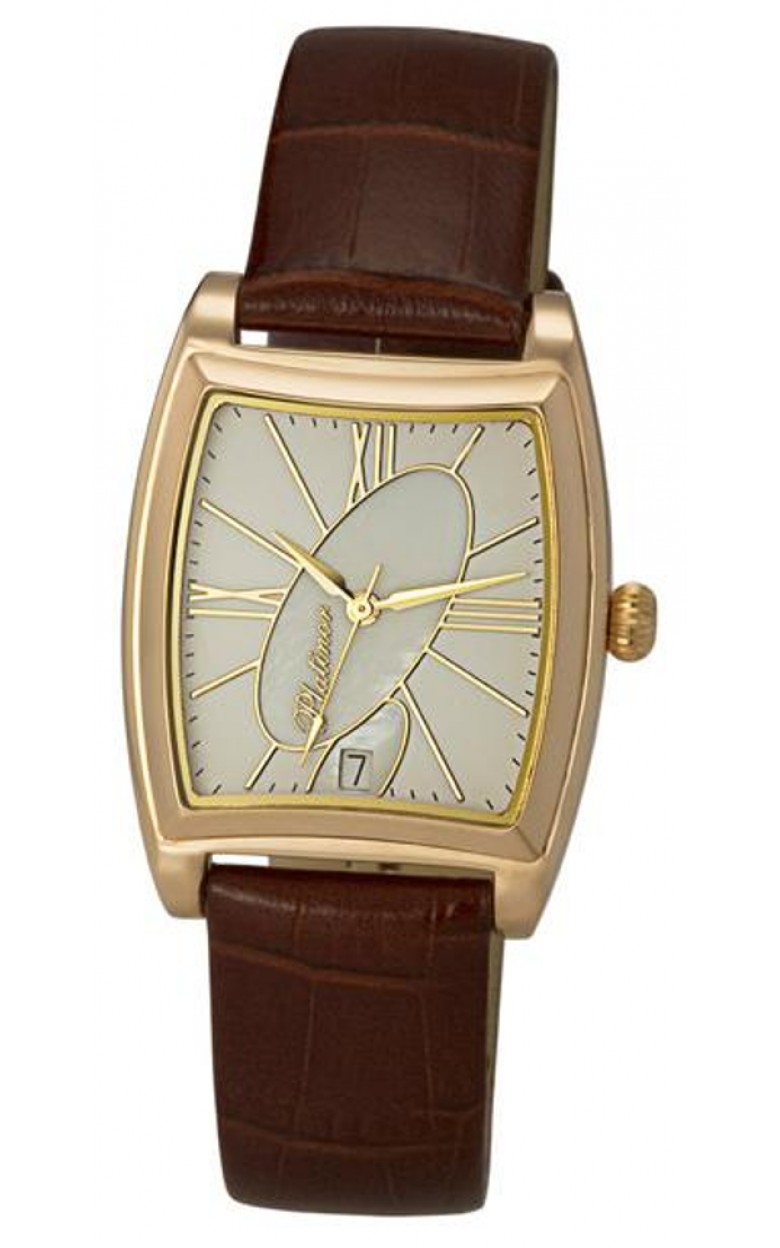 53050.317 russian gold кварцевый wrist watches Platinor "старт" for men  53050.317