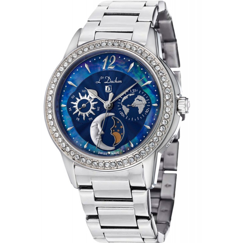 D 737.10.37 swiss кварцевый wrist watches L'Duchen "Celeste" for women  D 737.10.37