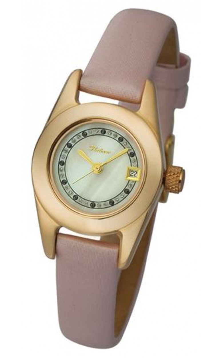 93450.326 russian gold Lady's watch кварцевый wrist watches Platinor "аркадия"  93450.326