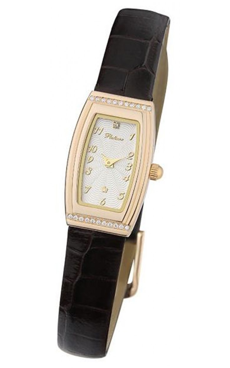 45056.211 russian gold Lady's watch кварцевый wrist watches Platinor "джина"  45056.211