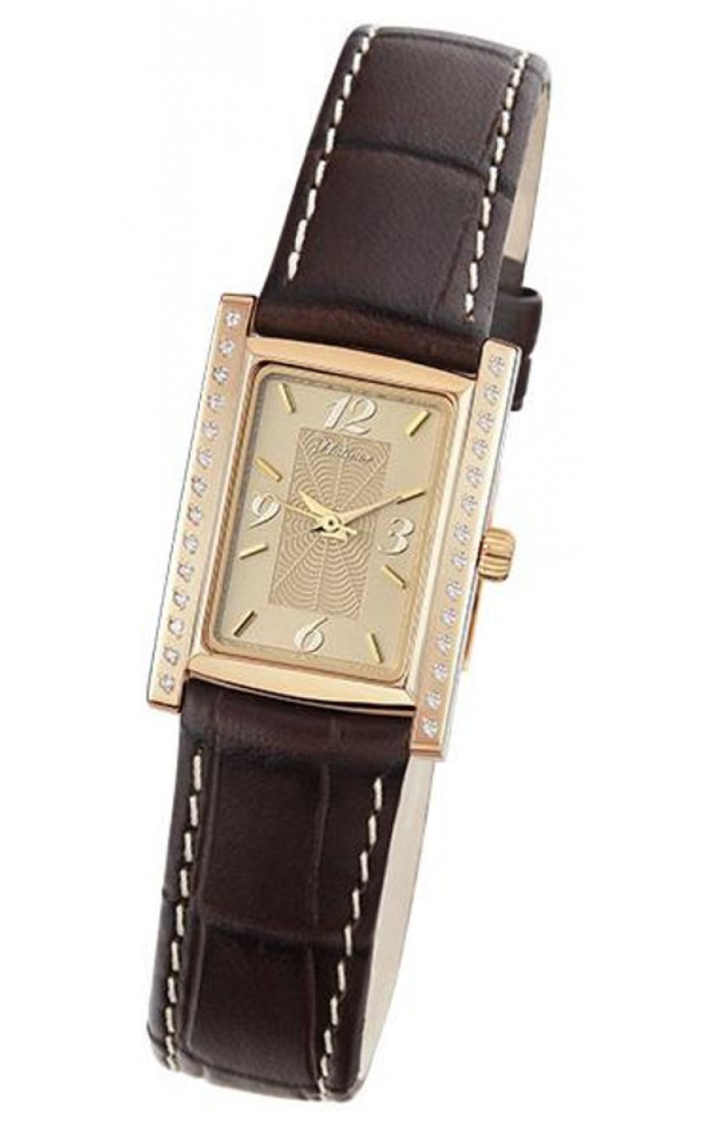 42956.412 russian gold Lady's watch кварцевый wrist watches Platinor "милана"  42956.412