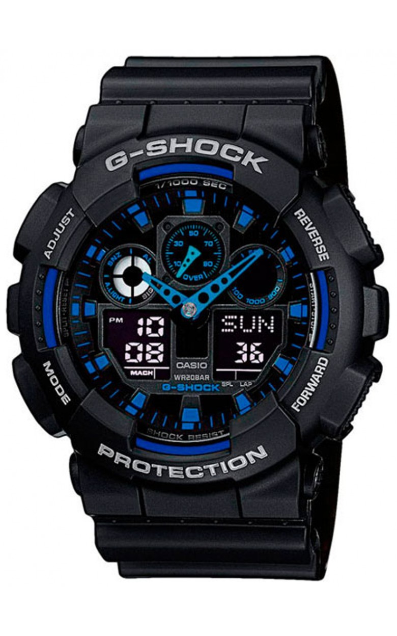 GA-100-1A2  кварцевые наручные часы Casio "G-Shock"  GA-100-1A2