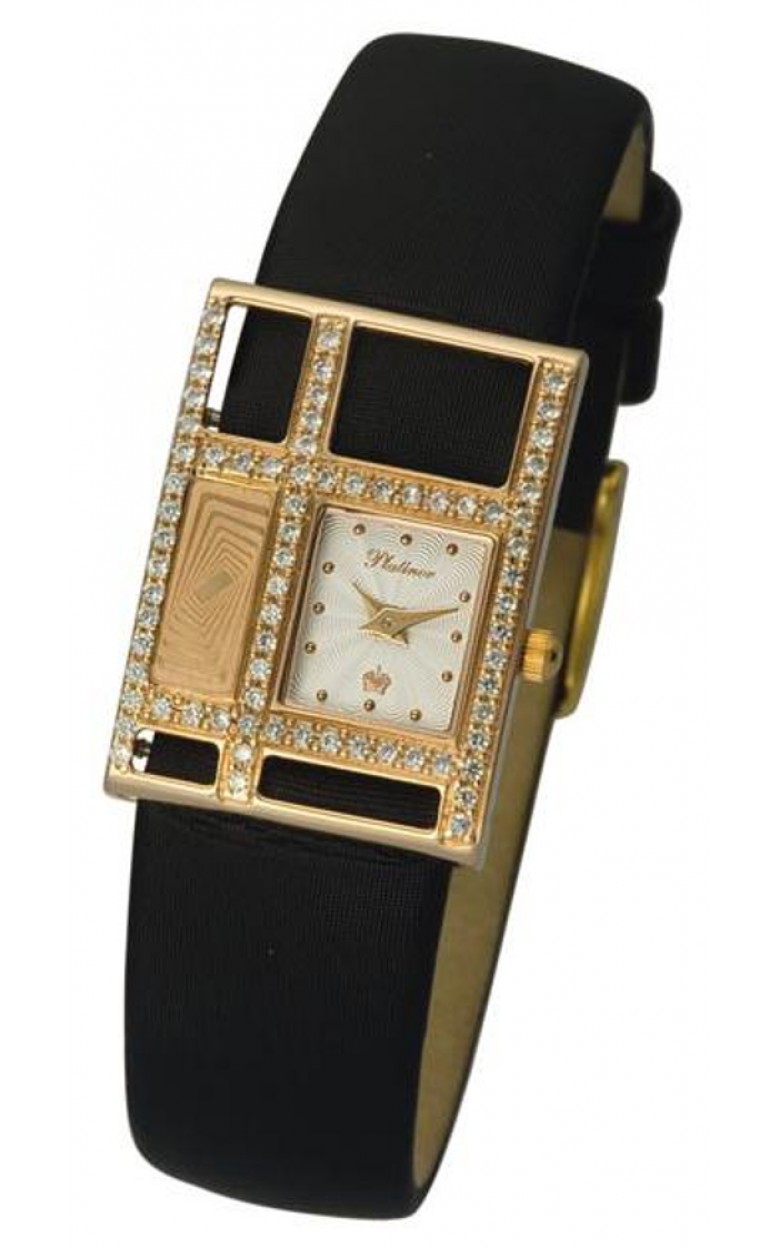 47656.202 russian gold кварцевый wrist watches Platinor "мишель" for women  47656.202