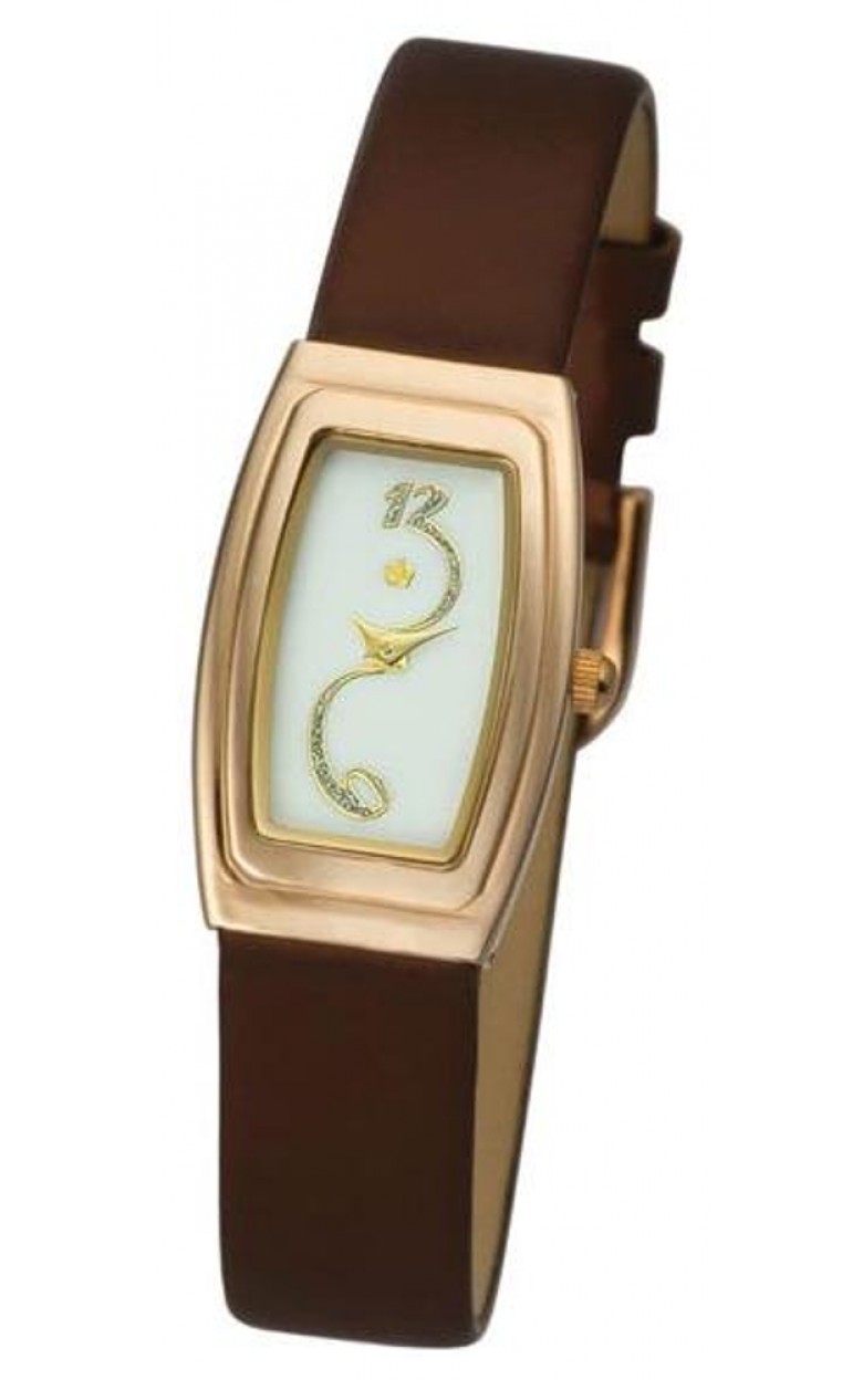 45050.128 russian gold Lady's watch кварцевый wrist watches Platinor "джина"  45050.128