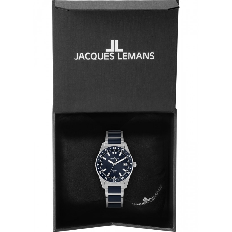 42-12B  кварцевые наручные часы Jacques Lemans "High Tech Ceramic"  42-12B