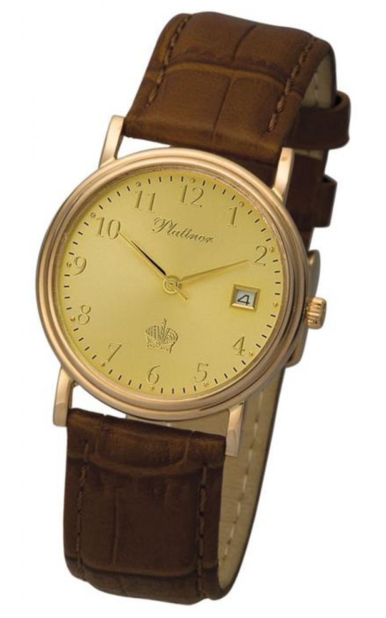 50650.405 russian gold Men's watch кварцевый wrist watches Platinor "витязь"  50650.405