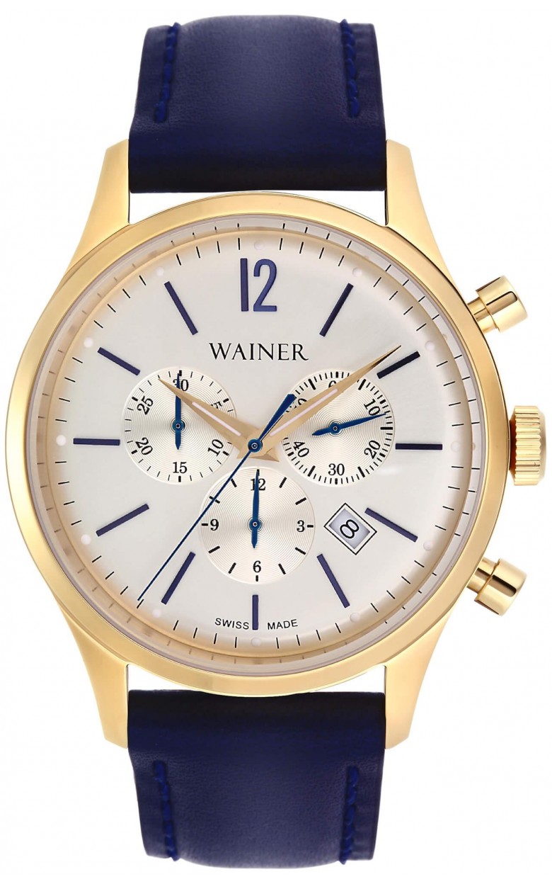 WA.12428-J swiss Men's watch кварцевый wrist watches Wainer "Wall street"  WA.12428-J