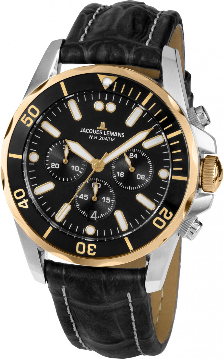 1-1907ZD  кварцевые наручные часы Jacques Lemans "Sport"  1-1907ZD