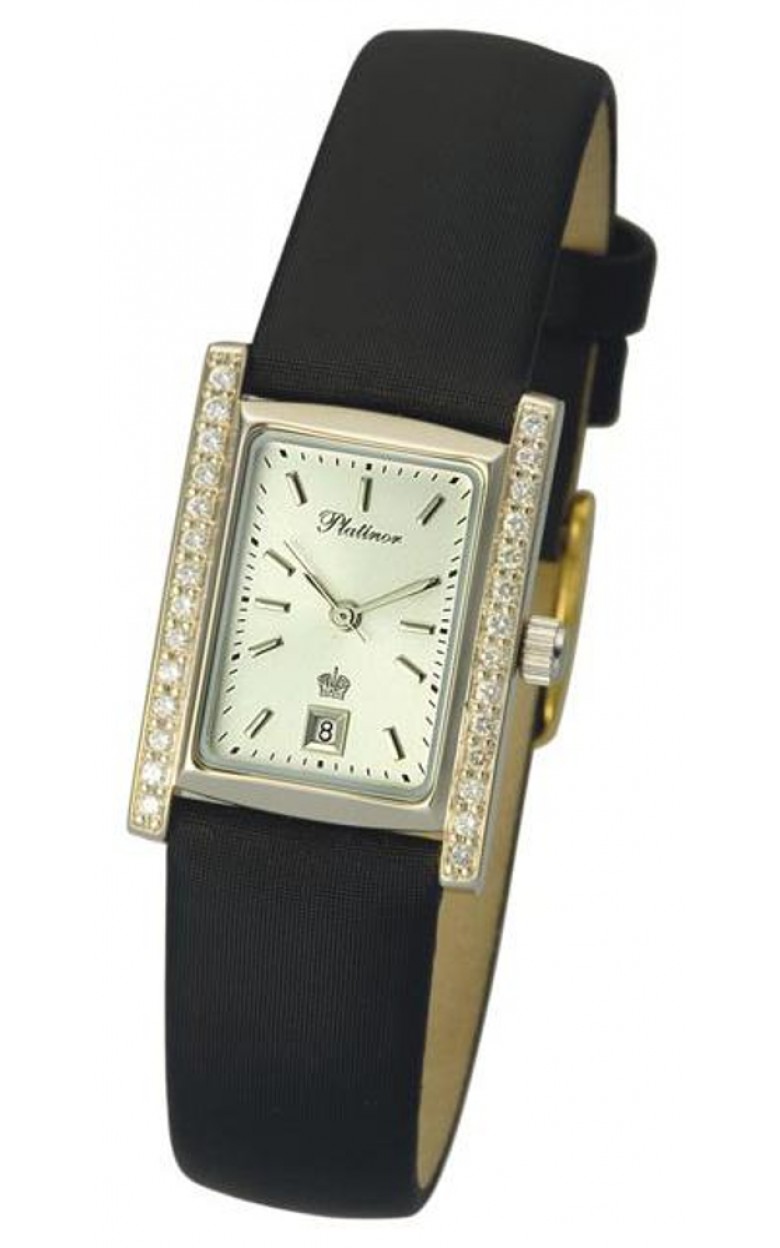 92941.203 russian gold Lady's watch кварцевый wrist watches Platinor "милана"  92941.203