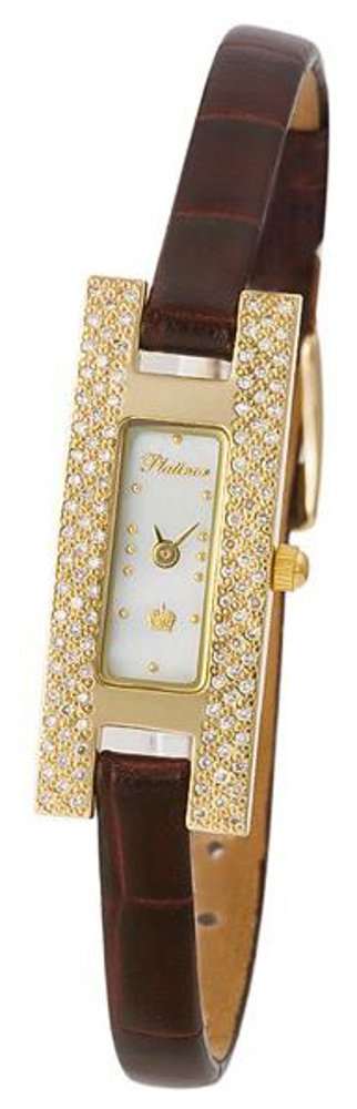90411.101 russian gold Lady's watch кварцевый wrist watches Platinor "инга"  90411.101
