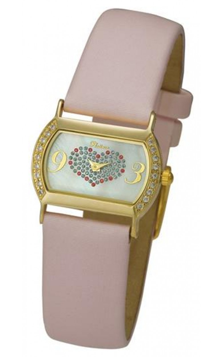 98566-1.327 russian gold Lady's watch кварцевый wrist watches Platinor "юнона"  98566-1.327