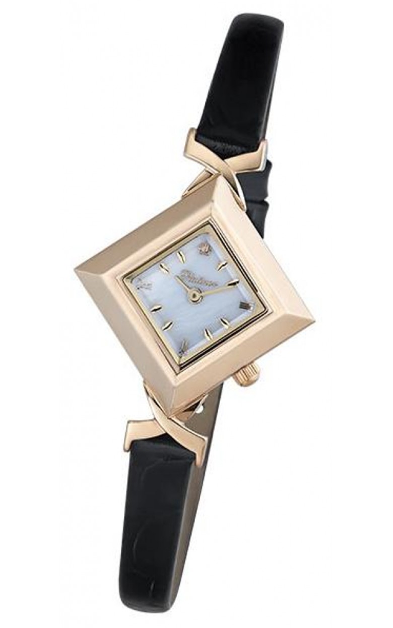 43950.303 russian gold кварцевый wrist watches Platinor "агата" for women  43950.303