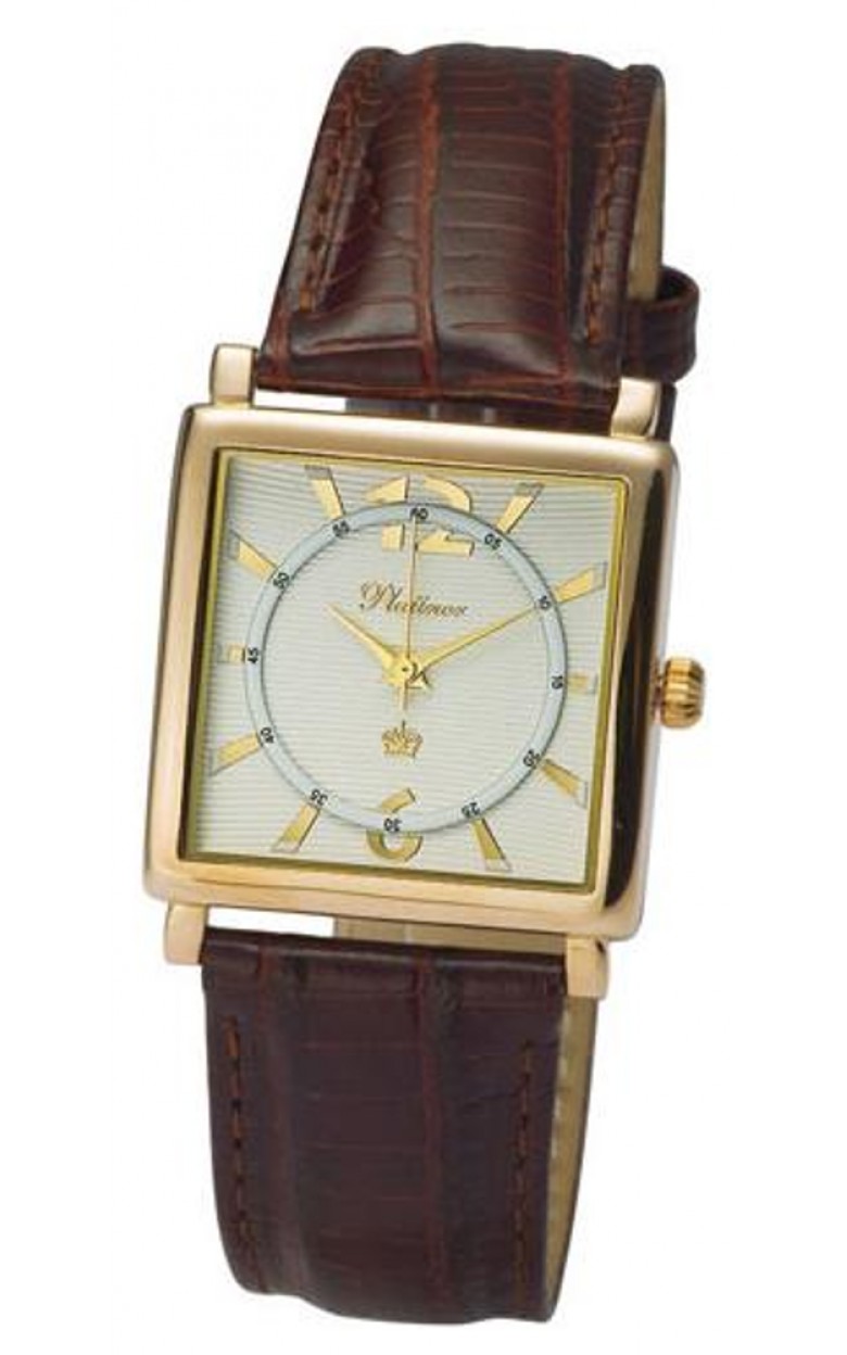 57550.210 russian gold кварцевый wrist watches Platinor "топаз" for men  57550.210