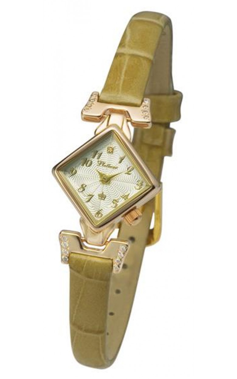 45556.111 russian gold Lady's watch кварцевый wrist watches Platinor "алисия-2"  45556.111