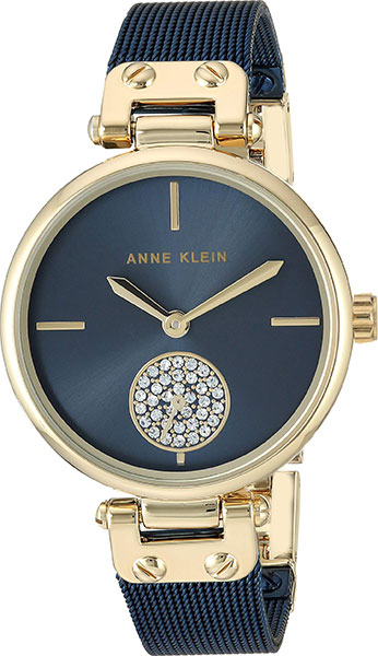 3001GPBL  кварцевые наручные часы Anne Klein "Crystal Metals"  3001GPBL