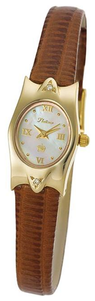 95561.316 russian gold кварцевый wrist watches Platinor "элен" for women  95561.316