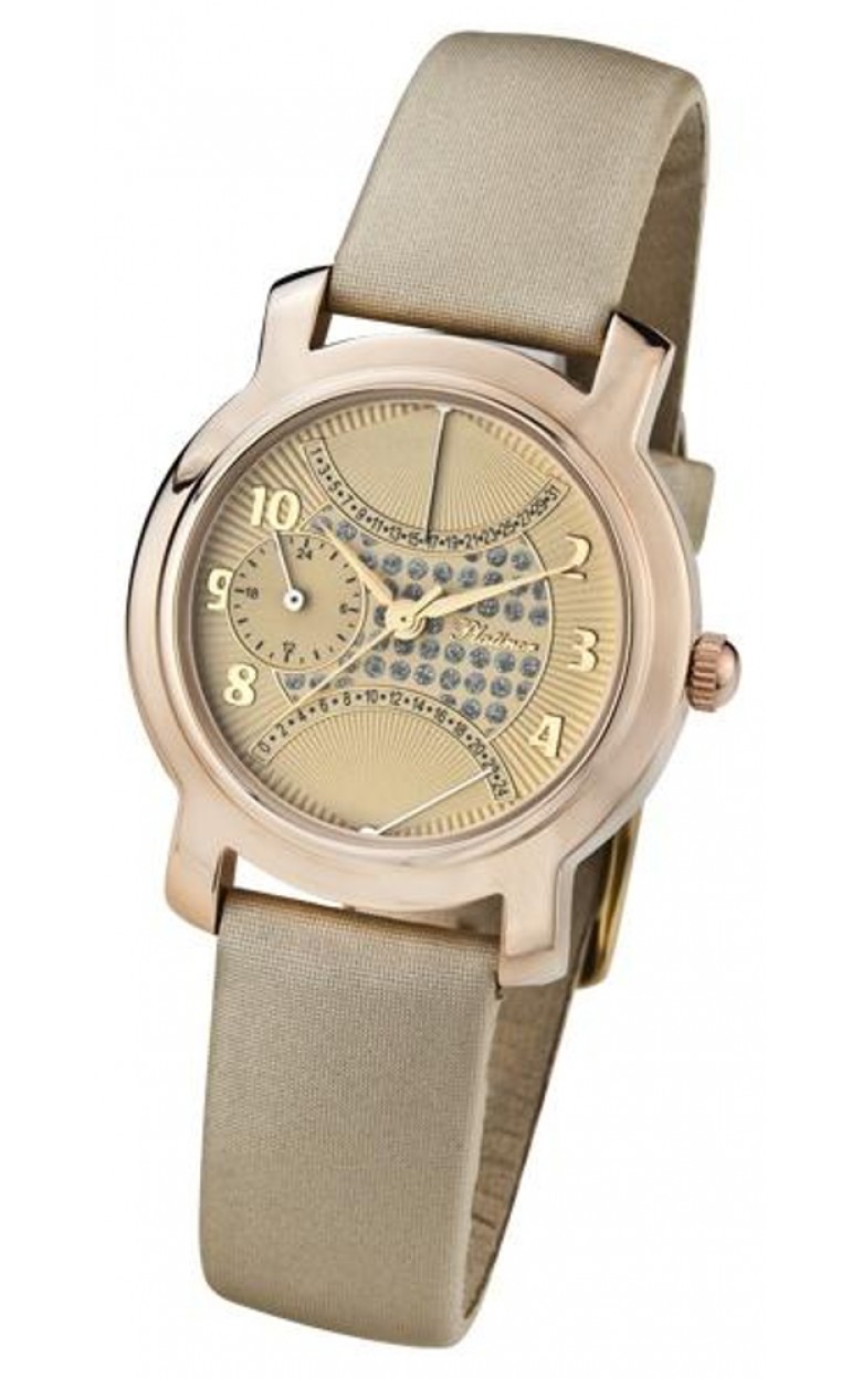 97350.427 russian gold кварцевый wrist watches Platinor "оливия" for women  97350.427