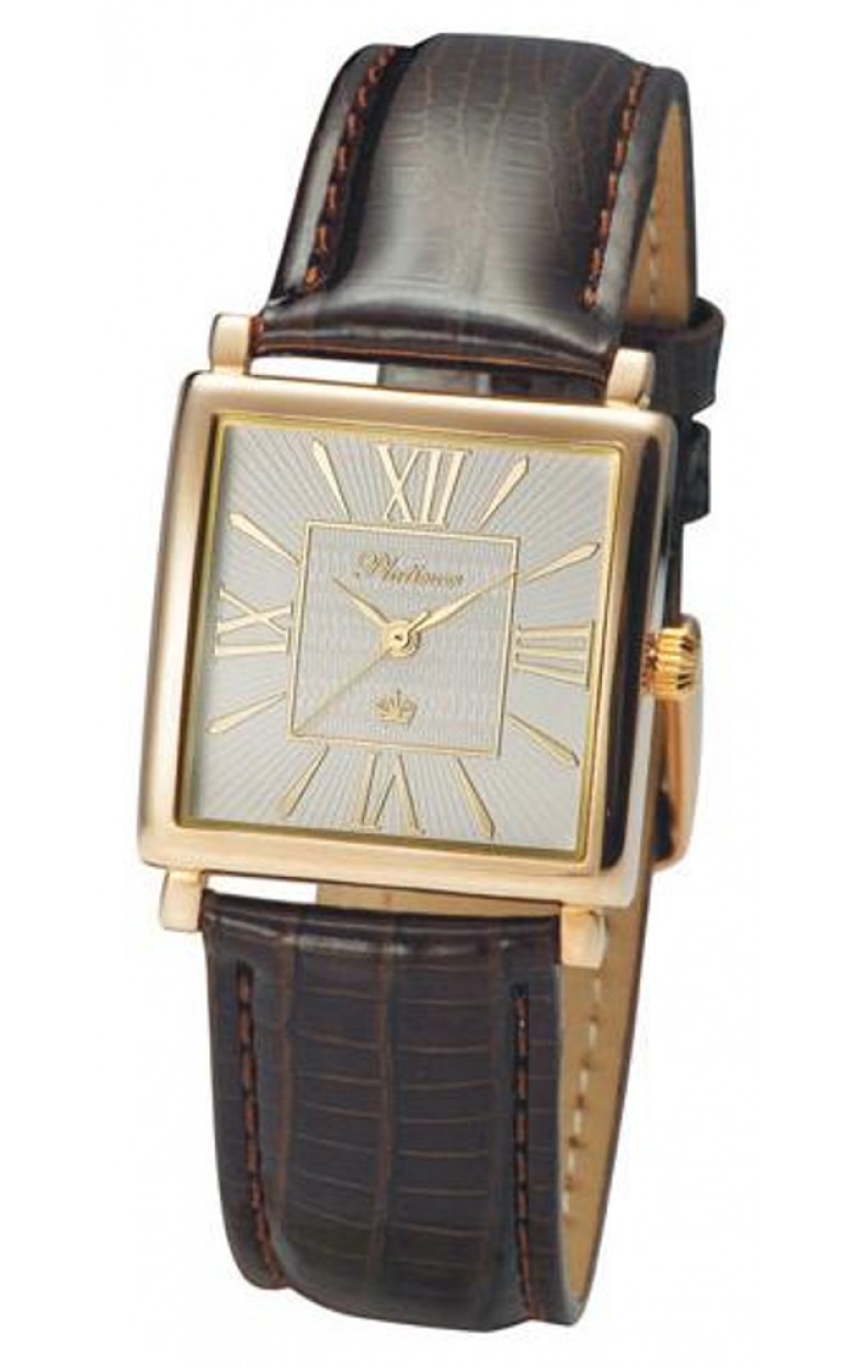 57550.120 russian gold Men's watch кварцевый wrist watches Platinor "топаз"  57550.120