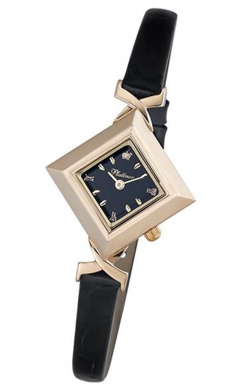 43950.503 russian gold Lady's watch кварцевый wrist watches Platinor "агата"  43950.503