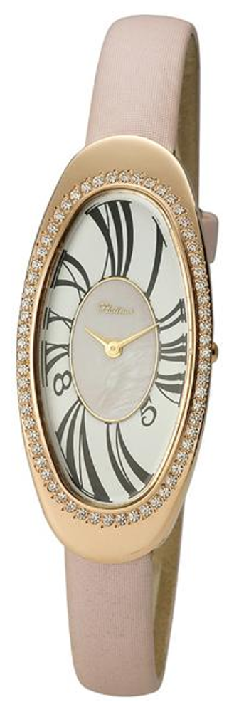 92856.117 russian gold Lady's watch кварцевый wrist watches Platinor "стефани"  92856.117