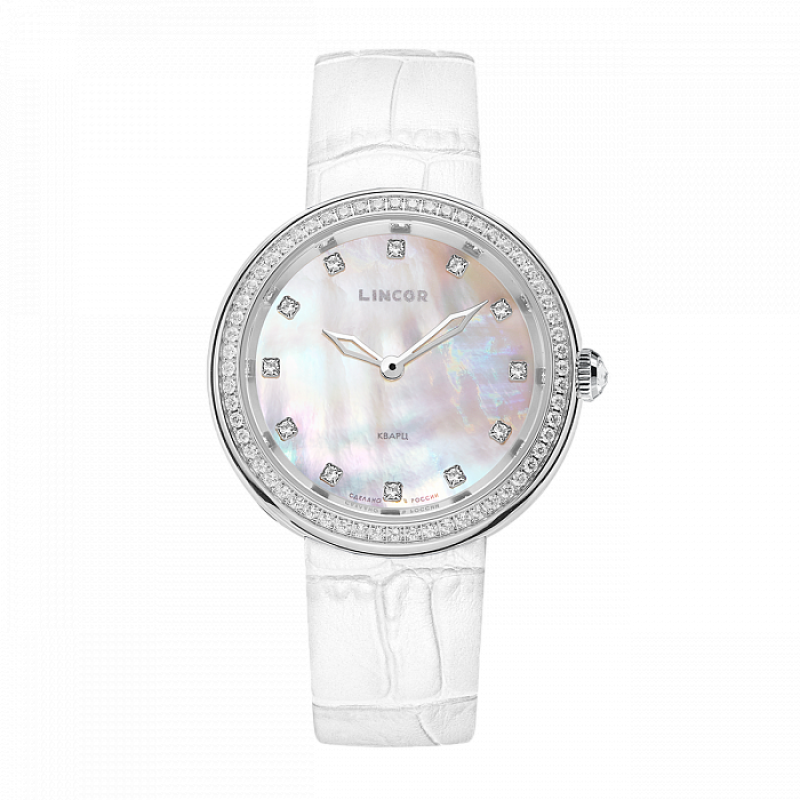 1275S6L1-2 russian Lady's watch кварцевый wrist watches Lincor  1275S6L1-2