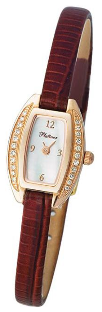 91151.306 russian gold кварцевый wrist watches Platinor "снежана" for women  91151.306