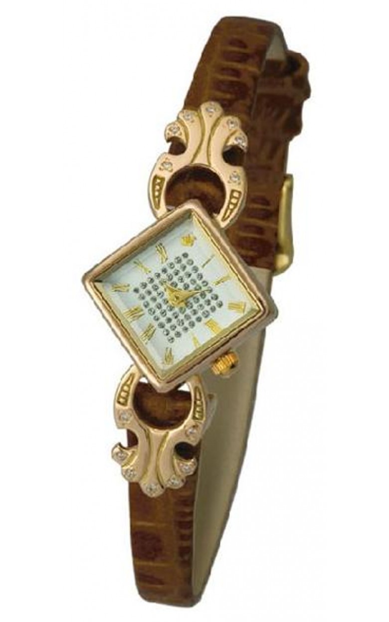 44856-2.119 russian gold Lady's watch кварцевый wrist watches Platinor "алисия-2"  44856-2.119