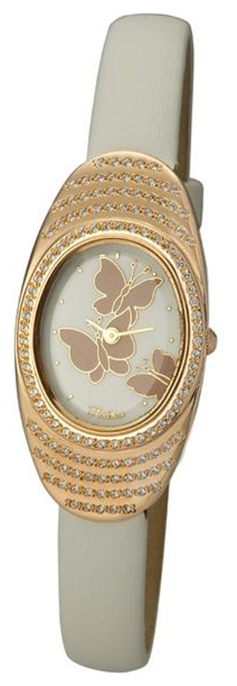 92756.335 russian gold кварцевый wrist watches Platinor "аннабель" for women  92756.335