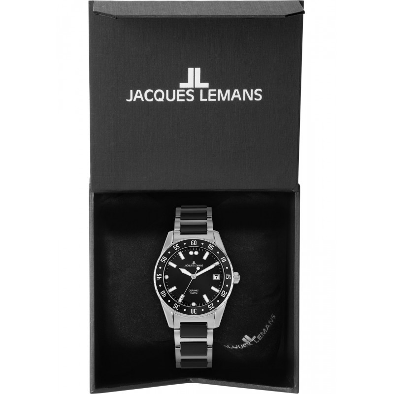 42-10A  кварцевые часы Jacques Lemans "High Tech Ceramic"  42-10A